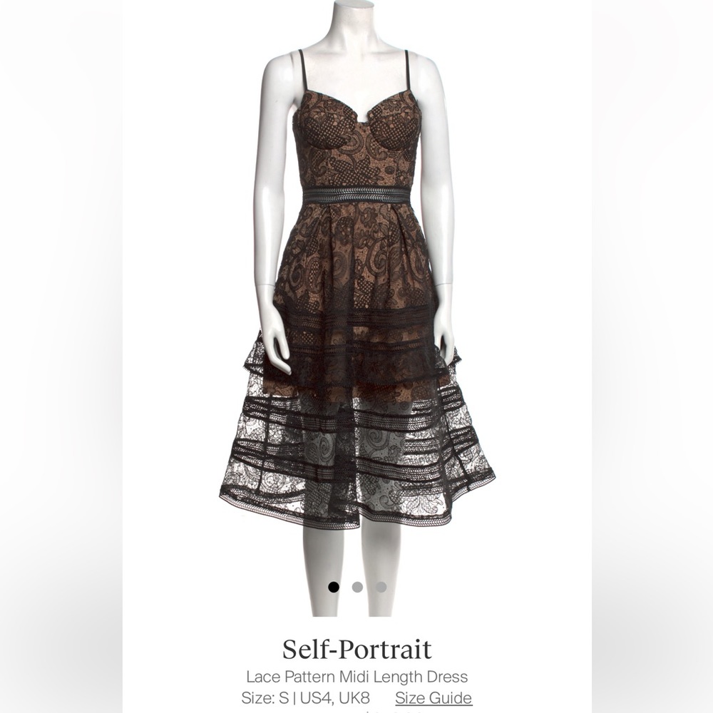 Self-Portrait Lace midi dress